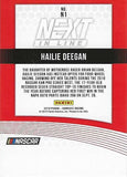 AUTOGRAPHED Hailie Deegan 2019 Donruss Racing NEXT IN LINE Rare Insert Signed Collectible NASCAR Trading Card with COA