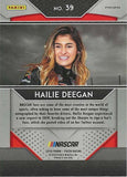 AUTOGRAPHED Hailie Deegan 2019 Panini Prizm Racing RED WHITE & BLUE PRIZM Rare Parallel Insert Signed Collectible NASCAR Trading Card with COA