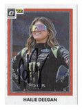 AUTOGRAPHED Hailie Deegan 2022 Donruss Optic Racing DIRT PRINCESS (#1 Monster Team) Truck Series Signed NASCAR Collectible Trading Card with COA