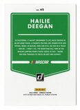 AUTOGRAPHED Hailie Deegan 2022 Donruss Racing (#1 Monster Truck Series Team) Signed NASCAR Collectible Trading Card with COA