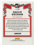 AUTOGRAPHED Hailie Deegan 2022 Donruss Racing DIRT PRINCESS Rare Gray Parallel Insert Signed NASCAR Collectible Trading Card with COA