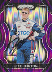 AUTOGRAPHED Jeff Burton 2018 Panini Prizm Racing RARE PURPLE PRIZM Signed Collectible NASCAR Trading Card with COA