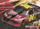 AUTOGRAPHED Jeff Gordon 2012 Press Pass Ignite Racing TOP SPEED (#24 Drive To End Hunger Team) Signed Collectible NASCAR Trading Card with COA