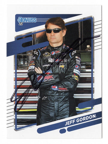 AUTOGRAPHED Jeff Gordon 2022 Donruss Racing (#24 Pepsi Max Racing) Hendrick Motorsports Signed NASCAR Collectible Trading Card with COA