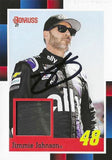 AUTOGRAPHED Jimmie Johnson 2021 Donruss Racing 1988 RETRO (#48 Ally Team) Race-Used Tire Relic Signed Collectible NASCAR Trading Card with COA