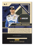 AUTOGRAPHED Jimmie Johnson 2021 Panini Chronicles Racing GOLD STANDARD (#48 Lowes Team) Signed NASCAR Collectible Trading Card with COA