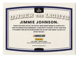 AUTOGRAPHED Jimmie Johnson 2022 Donruss Racing UNDER THE LIGHTS (#48 Lowes Team) Rare Insert Signed NASCAR Collectible Trading Card with COA