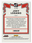 AUTOGRAPHED Joey Logano 2022 Donruss Racing (#22 Pennzoil Driver) Team Penske Signed NASCAR Collectible Trading Card with COA #163/299