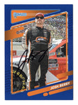 AUTOGRAPHED Josh Berry 2022 Donruss Racing RARE BLUE PARALLEL (JR Motorsports) Insert Signed NASCAR Collectible Trading Card #086/199 with COA