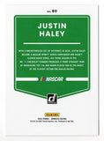 AUTOGRAPHED Justin Haley 2022 Donruss Racing RARE GRAY PARALLEL (#11 Kaulig Team) NASCAR Cup Series Signed NASCAR Collectible Trading Card with COA