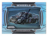 AUTOGRAPHED Kevin Harvick 2021 Panini Prizm Racing WHEELS (#4 Mobil 1 Team) Rare Silver Prizm Insert Signed NASCAR Collectible Trading Card with COA