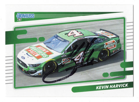 AUTOGRAPHED Kevin Harvick 2022 Donruss Racing (#4 Hunt Brothers Pizza Car) Signed NASCAR Collectible Trading Card with COA