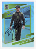 AUTOGRAPHED Kurt Busch 2022 Donruss Optic Racing RARE SILVER PRIZM (#1 Monster Team) Insert Signed NASCAR Collectible Trading Card with COA