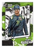 AUTOGRAPHED Kurt Busch 2022 Donruss Racing RACE KINGS (#1 Monster Team) Signed NASCAR Collectible Trading Card with COA