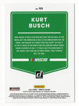 AUTOGRAPHED Kurt Busch 2022 Donruss Racing (Monster Energy Team) Signed NASCAR Collectible Trading Card with COA