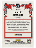 AUTOGRAPHED Kyle Busch 2022 Donruss Racing ROWDY (#18 M&Ms Team) RARE GRAY PARALLEL Signed NASCAR Collectible Trading Card with COA