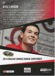 AUTOGRAPHED Kyle Larson 2014 Press Pass Racing OFFICIAL ROOKIE CARD (#42 Target Ganassi Team) Rare Signed NASCAR Collectible Trading Card with COA