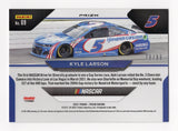 AUTOGRAPHED Kyle Larson 2021 Panini Prizm Racing BLUE ICE PRIZM (#5 Hendrick Car) Rare Insert Signed NASCAR Collectible Trading Card with COA #78/99