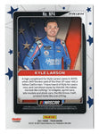 AUTOGRAPHED Kyle Larson 2021 Panini Prizm Racing NATIONAL PRIDE (Rare Silver Prizm) Insert Signed NASCAR Collectible Trading Card with COA