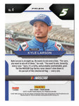 AUTOGRAPHED Kyle Larson 2021 Panini Prizm Racing RARE SILVER PRIZM (#5 Hendrick Motorsports) Insert Signed NASCAR Collectible Trading Card with COA