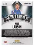 AUTOGRAPHED Kyle Larson 2021 Panini Prizm Racing SPOTLIGHT (#5 Hendrick Motorsports) Rare Insert Signed NASCAR Collectible Trading Card with COA