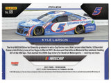 AUTOGRAPHED Kyle Larson 2021 Panini Prizm Racing WHEELS BLUE PRIZM (#5 Hendrick Car) Insert Signed NASCAR Collectible Trading Card with COA
