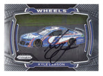 AUTOGRAPHED Kyle Larson 2021 Panini Prizm Racing WHEELS (#5 Hendrick Motorsports Car) Signed NASCAR Collectible Trading Card with COA