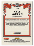 AUTOGRAPHED Kyle Larson 2022 Donruss Optic Racing YOUNG MONEY (#5 Hendrick Motorsports) Signed NASCAR Collectible Trading Card with COA