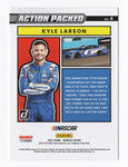 AUTOGRAPHED Kyle Larson 2022 Donruss Racing ACTION PACKED (#5 Hendrick Motorsports) Rare Insert Signed NASCAR Collectible Trading Card with COA