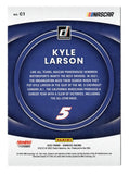 AUTOGRAPHED Kyle Larson 2022 Donruss Racing CONTENDERS (#5 Hendrick Motorsports) Insert Signed NASCAR Collectible Trading Card with COA