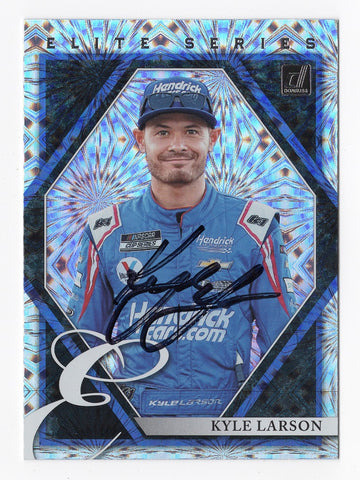 AUTOGRAPHED Kyle Larson 2022 Donruss Racing ELITE SERIES (#5 Hendrick Motorsports) Signed NASCAR Collectible Trading Card with COA