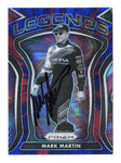 AUTOGRAPHED Mark Martin 2021 Panini Prizm Racing RED & BLUE HYPER PRIZM Legends Rare Insert Signed Collectible NASCAR Trading Card with COA