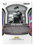 AUTOGRAPHED Mark Martin 2021 Panini Prizm Racing RED & BLUE HYPER PRIZM Legends Rare Insert Signed Collectible NASCAR Trading Card with COA