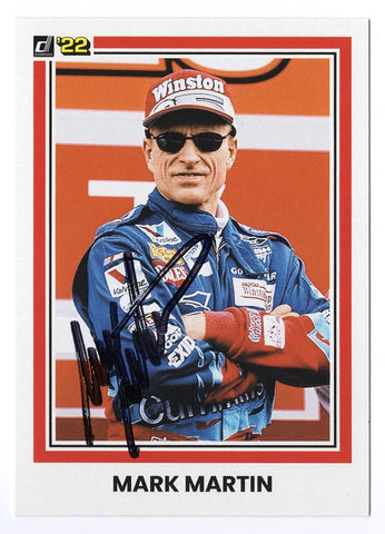 AUTOGRAPHED Mark Martin 2022 Donruss Racing THE KID (Winston Cup Series) Signed Collectible NASCAR Trading Card with COA