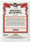AUTOGRAPHED Michael McDowell 2022 Donruss Racing RARE GRAY PARALLEL (#34 Loves Team) Insert Signed NASCAR Collectible Trading Card with COA