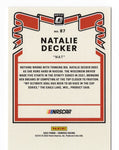 AUTOGRAPHED Natalie Decker 2022 Donruss Optic Racing NAT (#23 Red Street Records) Xfinity Series Signed NASCAR Collectible Trading Card with COA