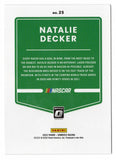 AUTOGRAPHED Natalie Decker 2022 Donruss Optic Racing (#23 NERD Focus Energy) Xfinity Series Signed NASCAR Collectible Trading Card with COA