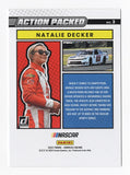 AUTOGRAPHED Natalie Decker 2022 Donruss Racing ACTION PACKED (#23 Red Street Records) Xfinity Series Insert Signed NASCAR Collectible Trading Card with COA