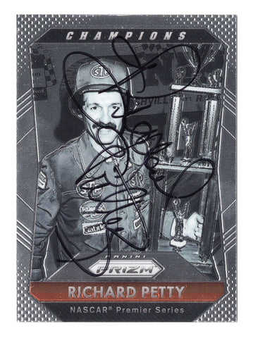 AUTOGRAPHED Richard Petty 2016 Panini Prizm Racing CHAMPIONS (1979 Daytona 500 Win) Signed Collectible NASCAR Trading Card with COA