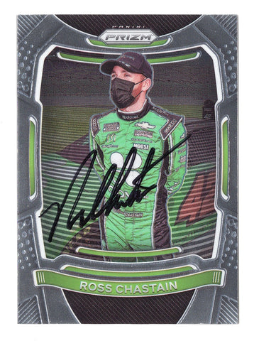 AUTOGRAPHED Ross Chastain 2021 Panini Prizm Racing (Ganassi Team) NASCAR Cup Series Signed NASCAR Collectible Trading Card with COA