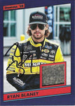 AUTOGRAPHED Ryan Blaney 2019 Donruss Racing RACE-USED TIRE RELIC (#12 Menards Team) Memorabilia Insert Signed Collectible NASCAR Trading Card with COA