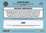 AUTOGRAPHED Ryan Blaney 2019 Donruss Racing RACE-USED TIRE RELIC (#12 Menards Team) Memorabilia Insert Signed Collectible NASCAR Trading Card with COA