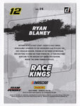 AUTOGRAPHED Ryan Blaney 2022 Donruss Racing RACE KINGS (Team Penske) Signed NASCAR Collectible Trading Card with COA