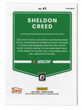 AUTOGRAPHED Sheldon Creed 2022 Donruss Optic Racing RARE SILVER PRIZM (GMS Truck Team) Signed NASCAR Collectible Trading Card with COA