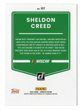 AUTOGRAPHED Sheldon Creed 2022 Donruss Racing RARE BLUE PARALLEL (Truck Series) Insert Signed NASCAR Collectible Trading Card #024/199 with COA