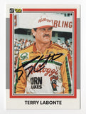 AUTOGRAPHED Terry Labonte 2022 Donruss Racing TEXAS TERRY (#5 Kelloggs Team) Rare Gray Parallel Insert Signed Collectible NASCAR Trading Card with COA