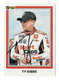 AUTOGRAPHED Ty Gibbs 2022 Donruss Racing (#54 Sport Clips Toyota) Joe Gibbs Racing Xfinity Series Signed NASCAR Collectible Trading Card with COA