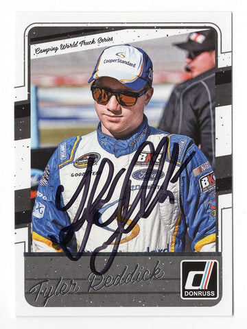 AUTOGRAPHED Tyler Reddick 2018 Donruss Racing (Camping World Truck Series) Signed NASCAR Collectible Trading Card with COA