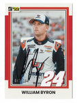 AUTOGRAPHED William Byron 2022 Donruss Racing RARE RED PARALLEL (#24 Liberty Team) Insert Signed NASCAR Collectible Trading Card #043/299 with COA