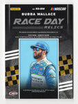 AUTOGRAPHED Bubba Wallace 2020 Donruss Racing RACE DAY RELICS (Race-Used Tire) #43 Victory Junction Gang Memorabilia Signed NASCAR Collectible Trading Card with COA